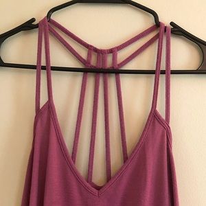 EXPRESS Mauve Strappy Back Tank SMALL